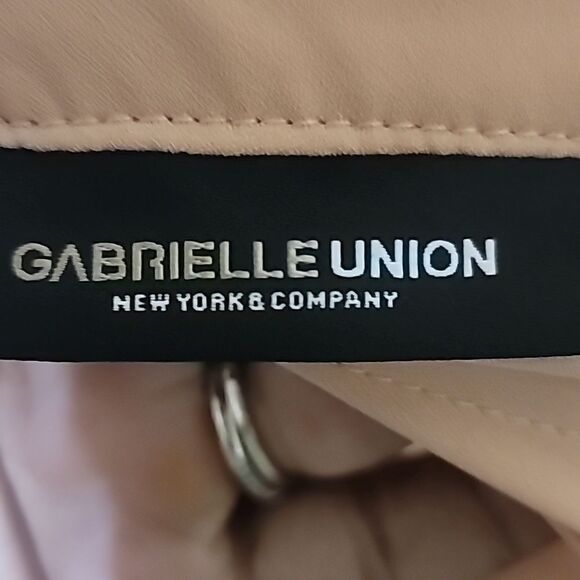 New York and Company Pink LongSleeve Open Back Blouse Sz Small  NWT - Picture 7 of 8